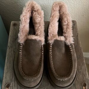Ugg ANSLEY PARK BROWN SHEARLING SLIPPER BOOTIES SIZE EU 38/ US 7 NEW